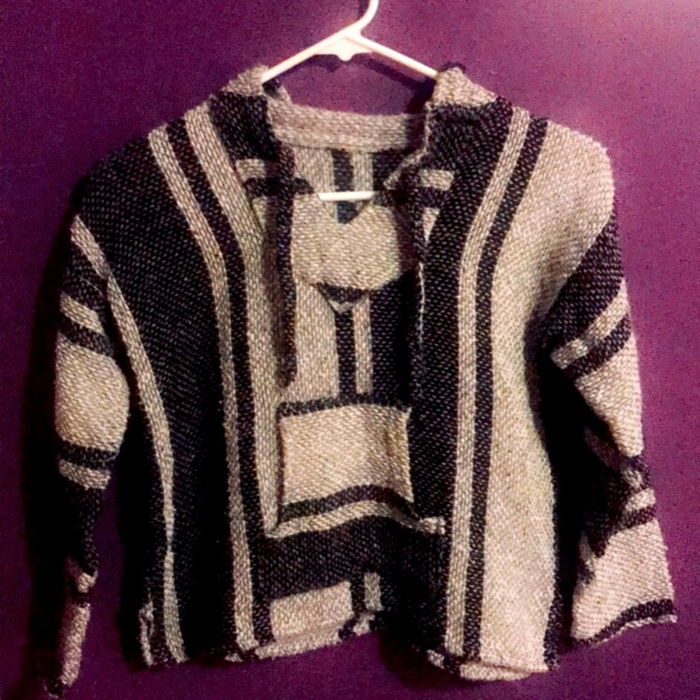 Boys Baja Hoodie Striped Sweatshirt/Pullover